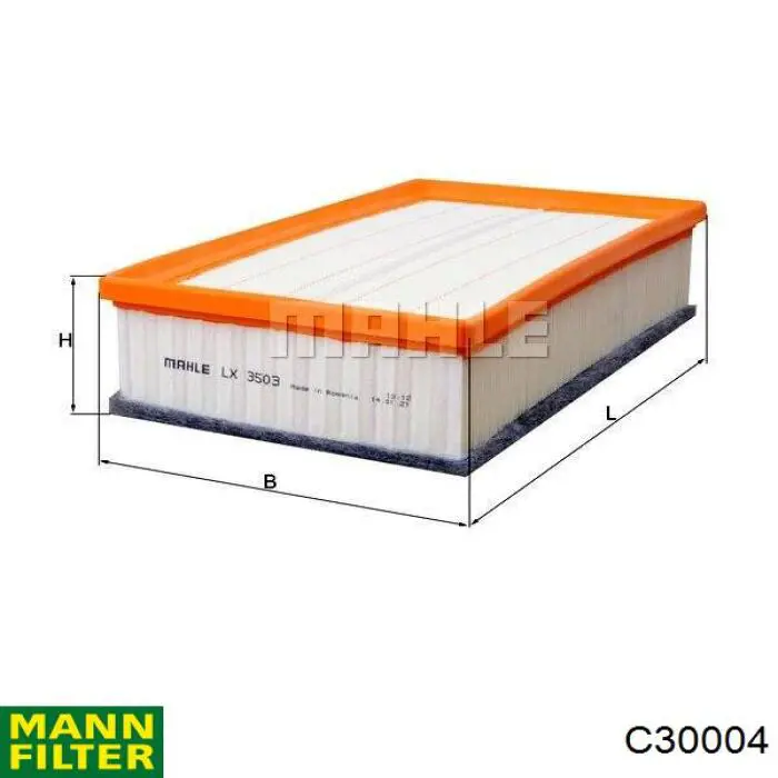 C30004 Mann-Filter воздушный фильтр