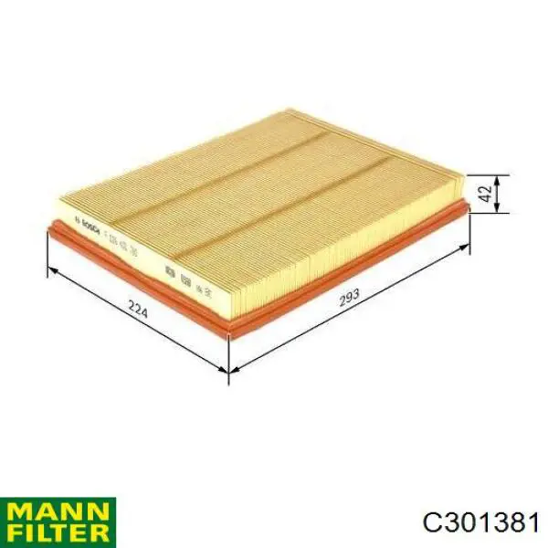 Фильтр воздушный Mann-Filter C301381
