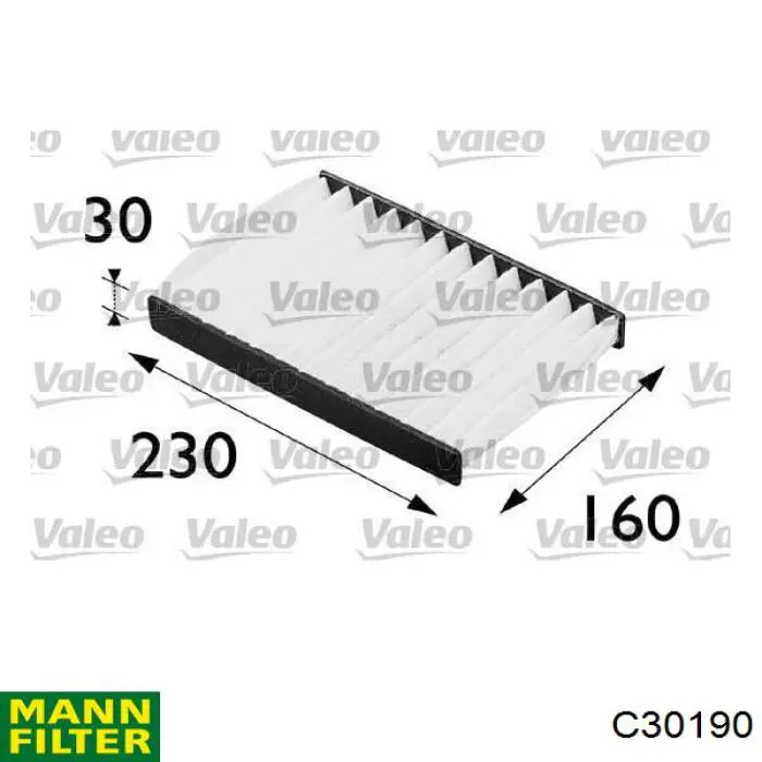 Элемент воздушного фильтра Mann-Filter C30190 цена, от 24.47 USD