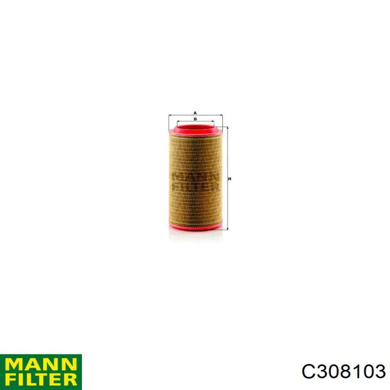 Элемент воздушного фильтра Mann-Filter C308103 цена, от 90.13 USD