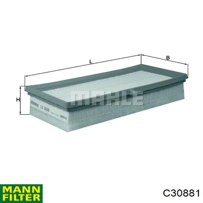 C30881 Mann-Filter воздушный фильтр