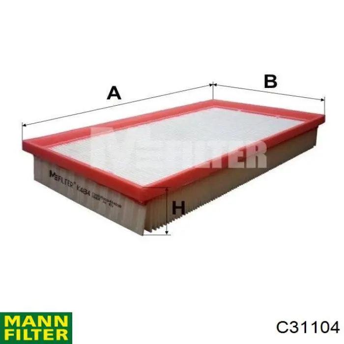 Элемент воздушного фильтра Clean MA1157 цена, от 11.70 USD
