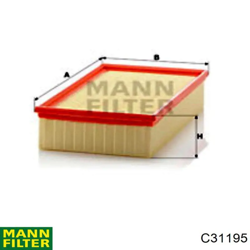 Filtro de aire C31195 Mann-Filter