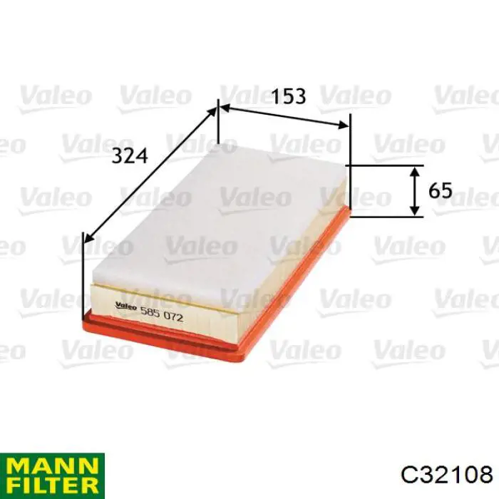 Фильтр воздушный Mann-Filter C32108