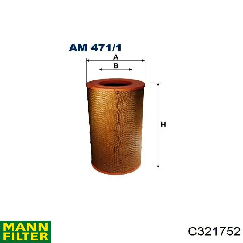 Элемент воздушного фильтра Mann-Filter C321752 цена, от 57.54 USD