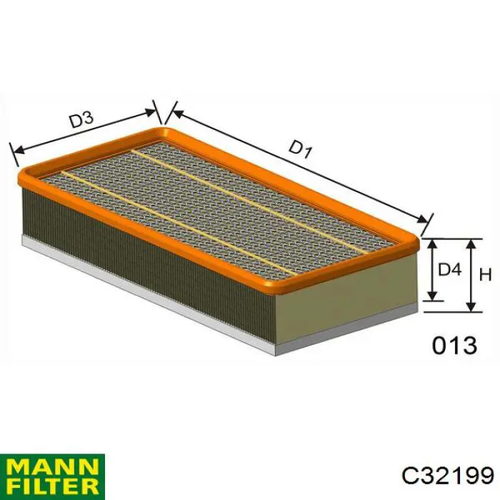 Фильтр воздушный Mann-Filter C32199