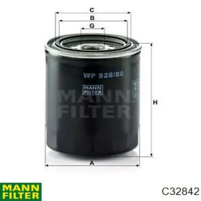 Воздушный фильтр C32842 Mann-Filter