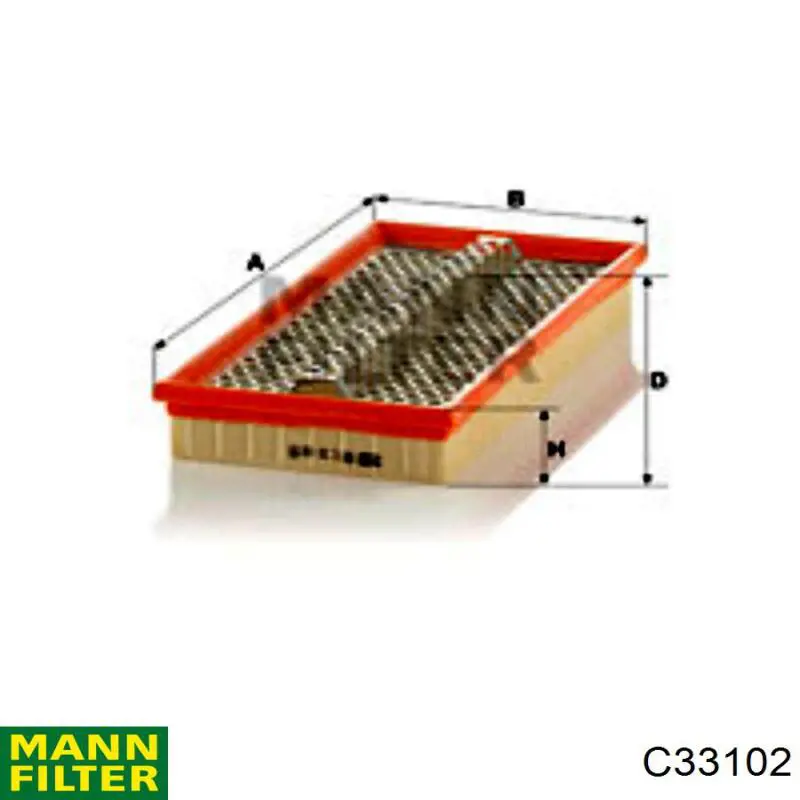 Купить C33102 Mann-Filter Автомобильный фильтр воздуха
