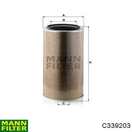 Воздушный фильтр C339203 Mann-Filter