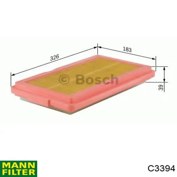 Элемент воздушного фильтра Mann-Filter C3394 цена, от 9.97 USD