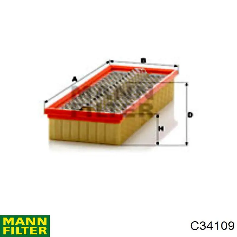 C34109 Mann-Filter воздушный фильтр