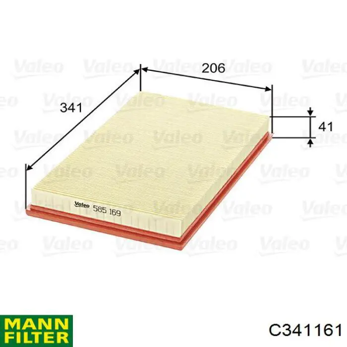 C341161 Mann-Filter воздушный фильтр