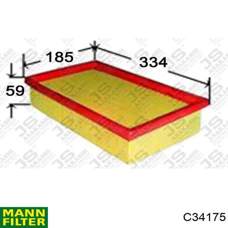 Купить C34175 Mann-Filter Автомобильный фильтр воздуха