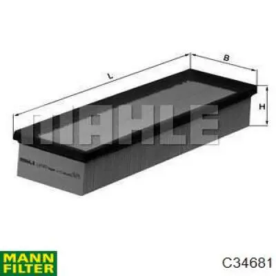 Воздушный фильтр C34681 Mann-Filter