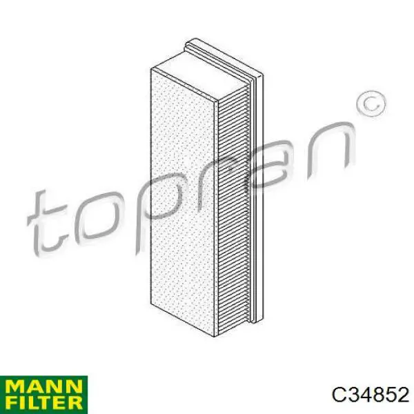 C34852 Mann-Filter Воздушный фильтр двигателя