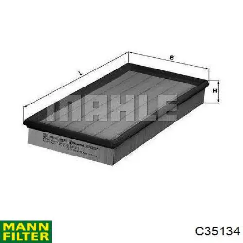 Воздушный фильтр C35134 Mann-Filter