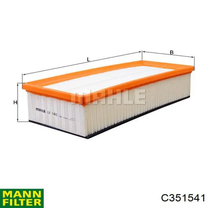 Элемент воздушного фильтра Mann-Filter C351541 цена, от 17.36 USD