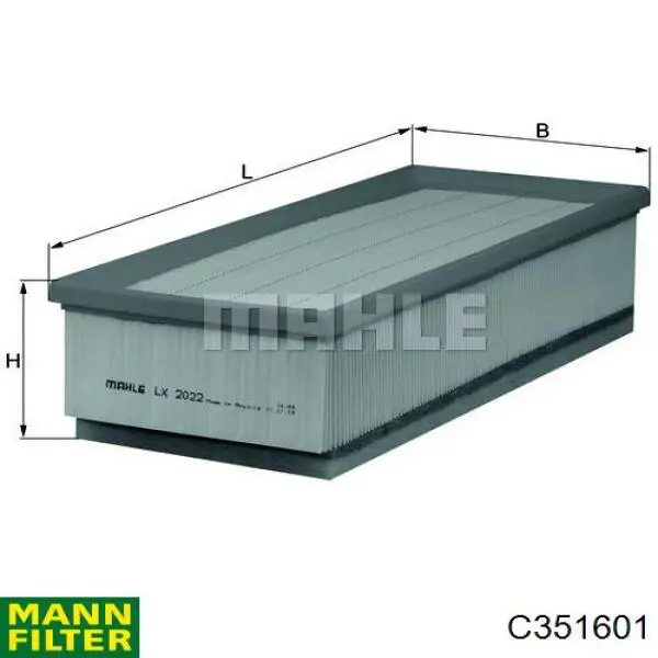 Элемент воздушного фильтра Mann-Filter C351601 цена, от 12.36 USD