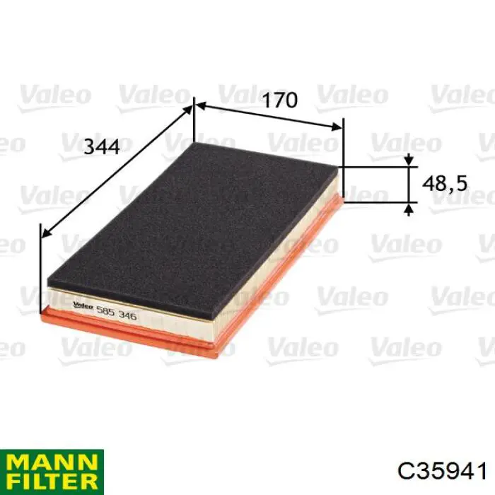 C35941 Mann-Filter воздушный фильтр