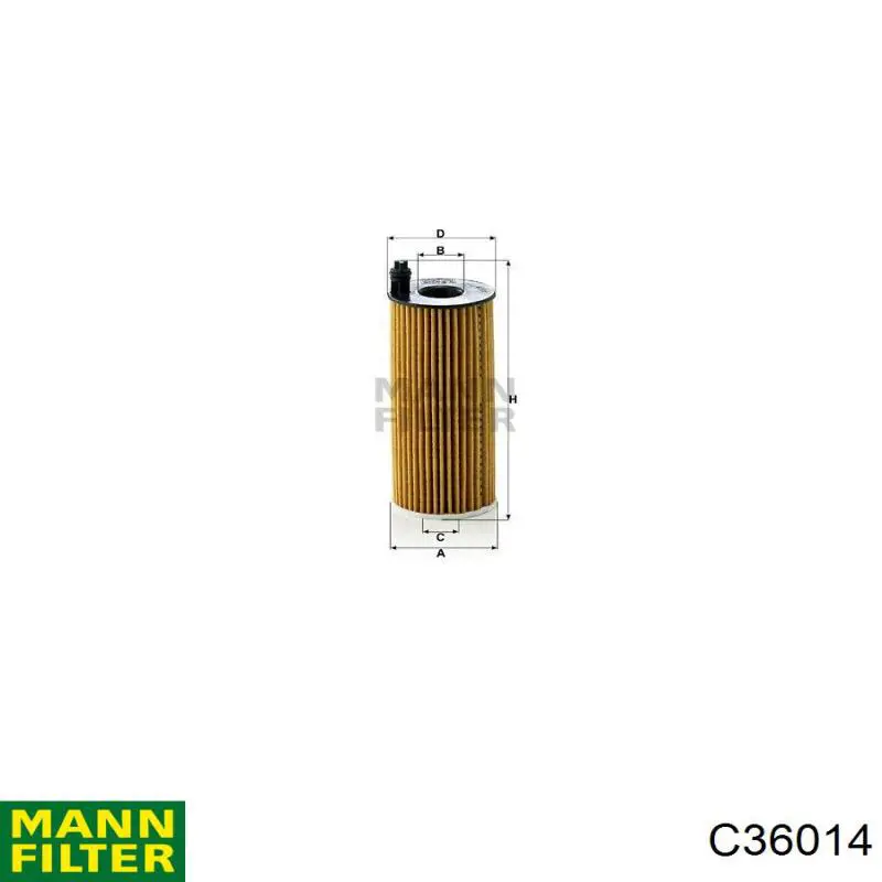 Купить C36014 Mann-Filter Автомобильный фильтр воздуха
