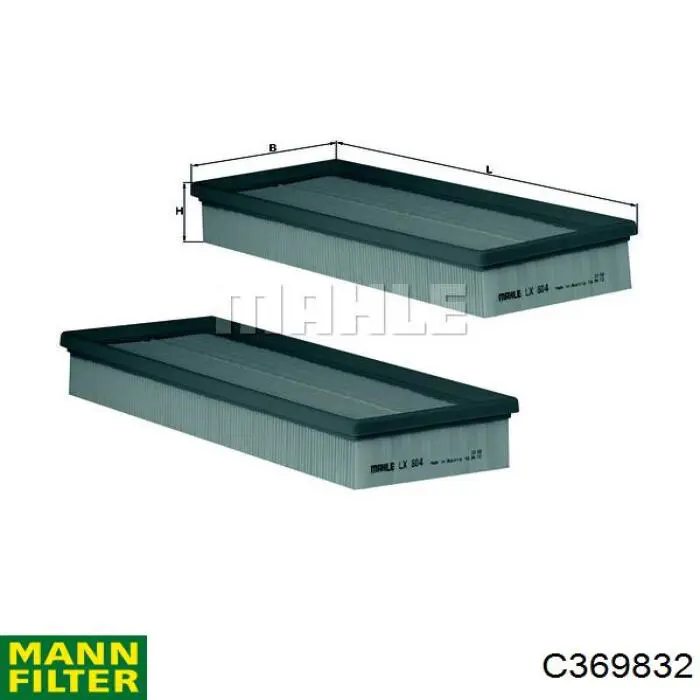 Купить C369832 Mann-Filter Автомобильный фильтр воздуха