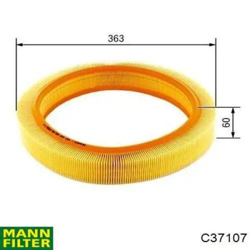 Воздушный фильтр C37107 Mann-Filter