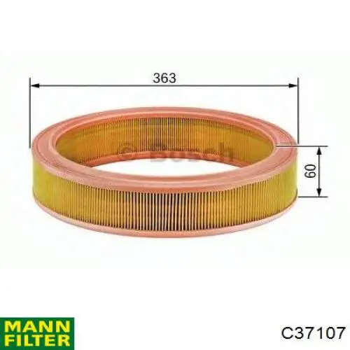 C37107 Mann-Filter воздушный фильтр