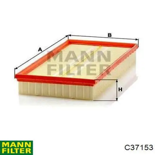 Filtro de aire C37153 Mann-Filter