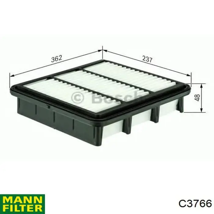 Элемент воздушного фильтра Mann-Filter C3766 цена, от 10.17 USD