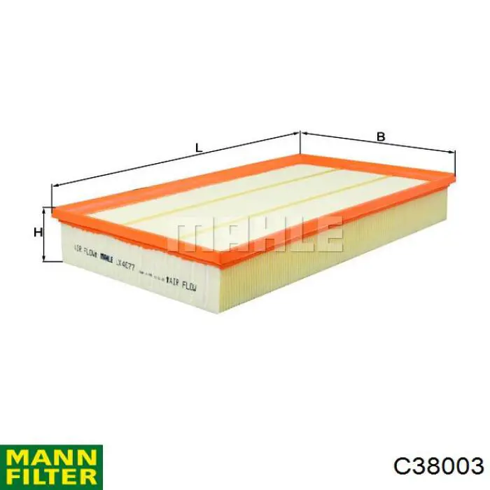Купить C38003 Mann-Filter Автомобильный фильтр воздуха