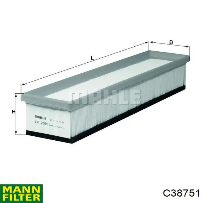 C38751 Mann-Filter воздушный фильтр