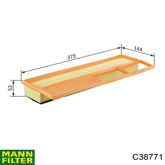 Элемент воздушного фильтра Mann-Filter C38771 цена, от 5.83 USD