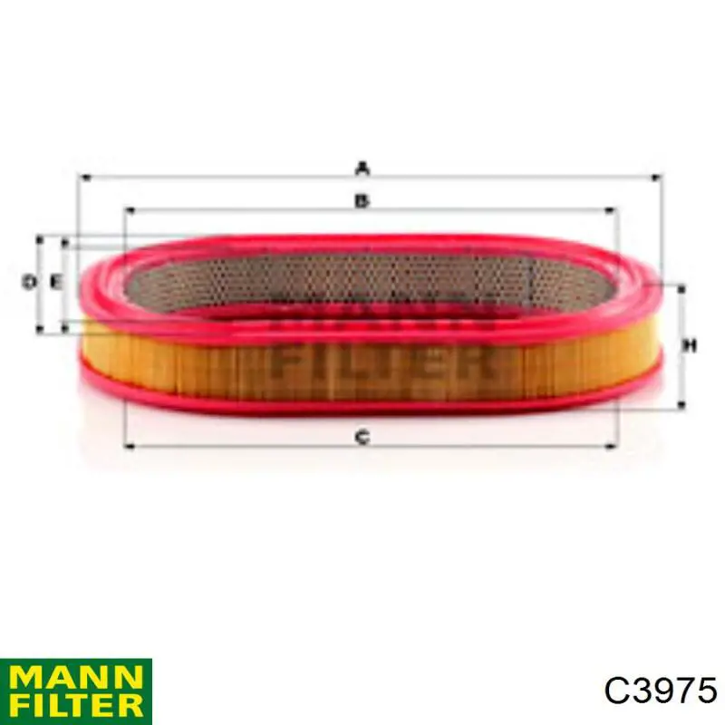Фильтр воздушный Mann-Filter C3975