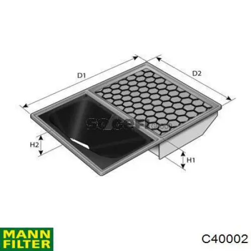 C40002 Mann-Filter воздушный фильтр