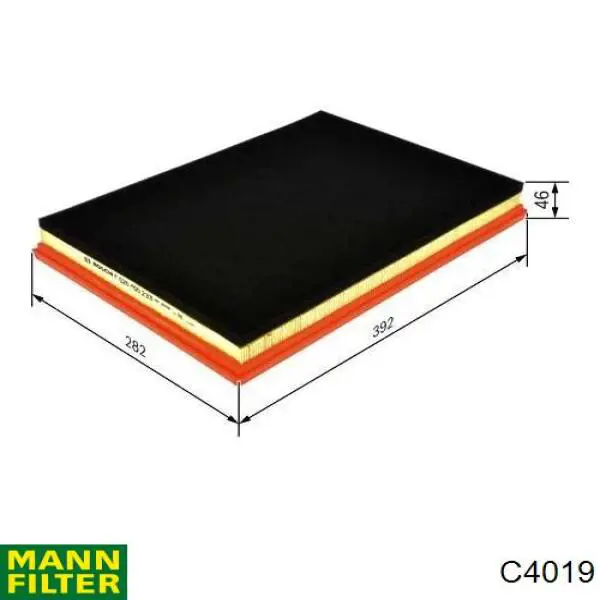 Элемент воздушного фильтра Mann-Filter C4019 цена, от 27.05 USD