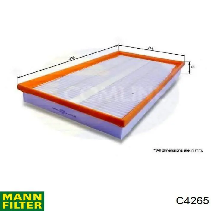 C 4265 Mann-Filter воздушный фильтр