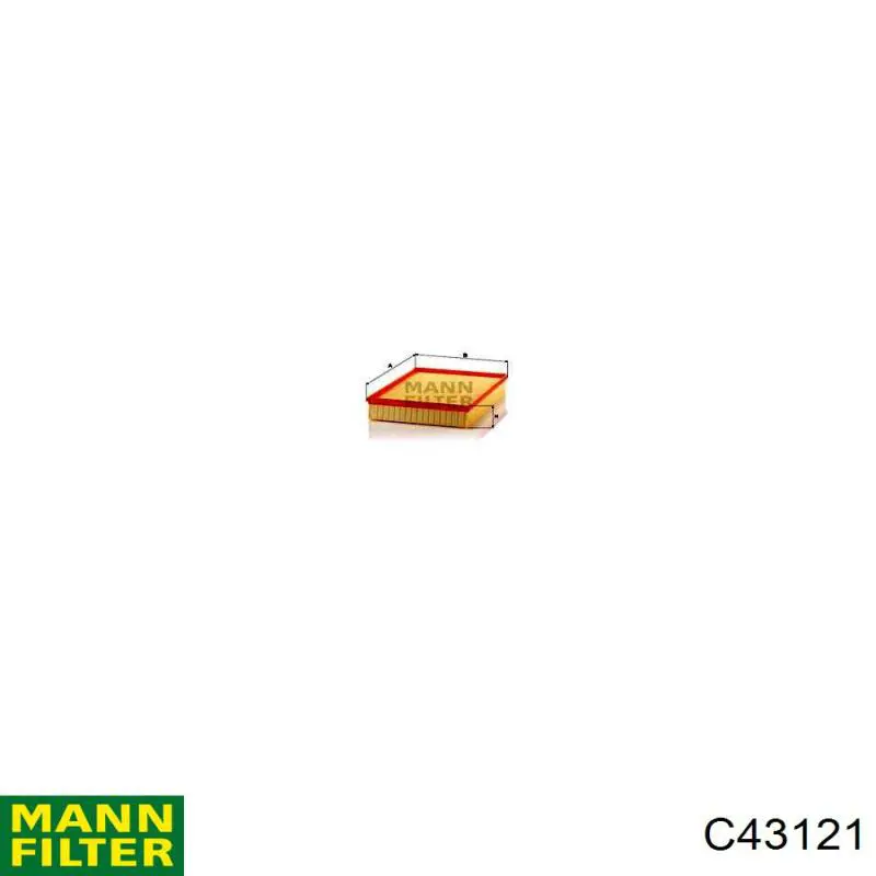 Элемент воздушного фильтра Mann-Filter C43121 цена, от 16.87 USD