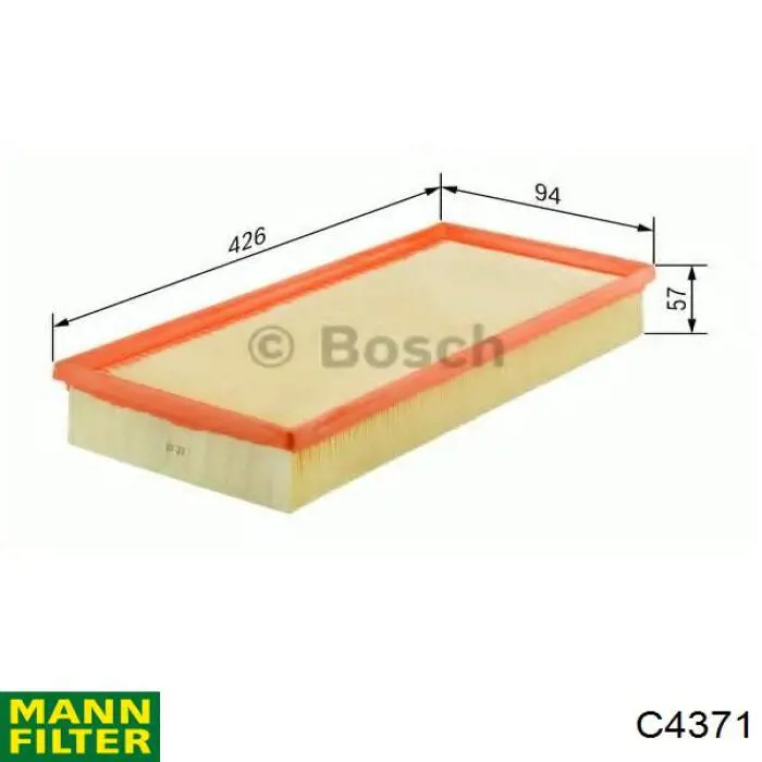 Элемент воздушного фильтра Mann-Filter C4371 цена, от 4.73 USD