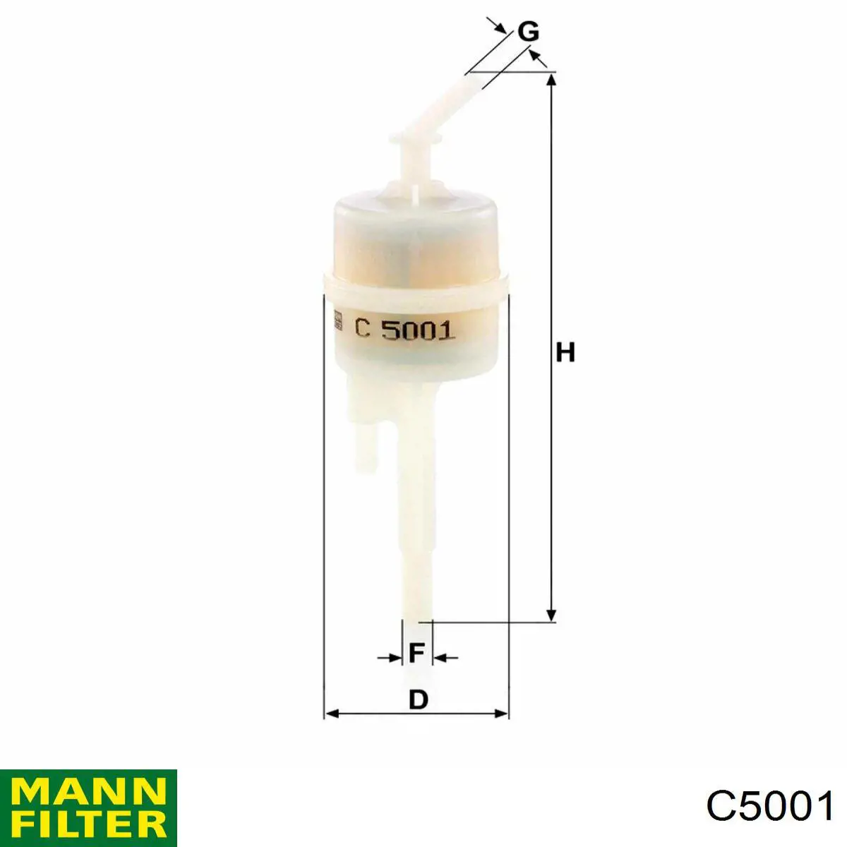 Фильтр бака топливных паров Mann-Filter C5001
