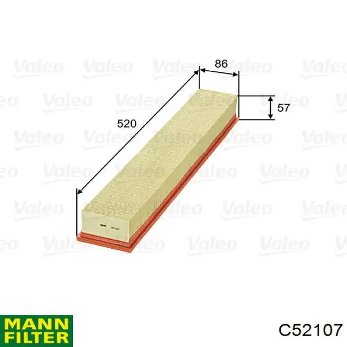 Купить C52107 Mann-Filter Автомобильный фильтр воздуха