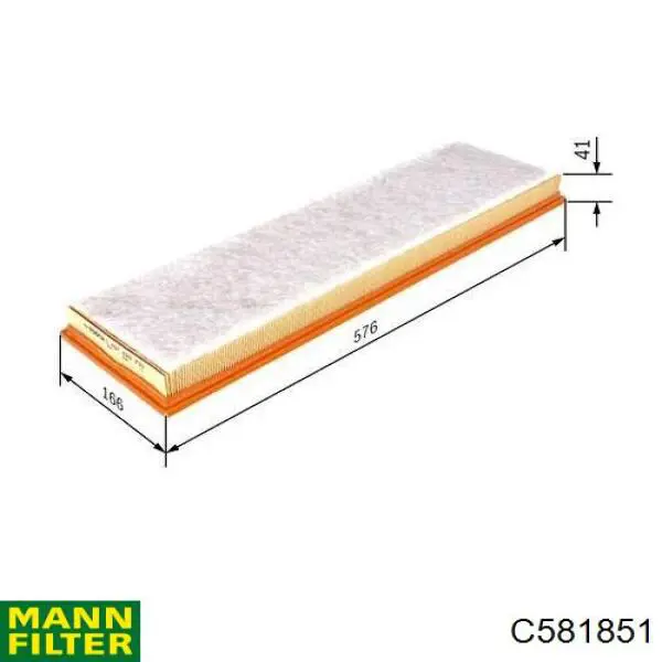 Купить C581851 Mann-Filter Автомобильный фильтр воздуха