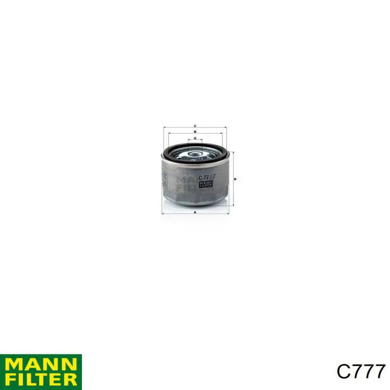 Фильтр воздушный сжатого воздуха турбины Mann-Filter C777