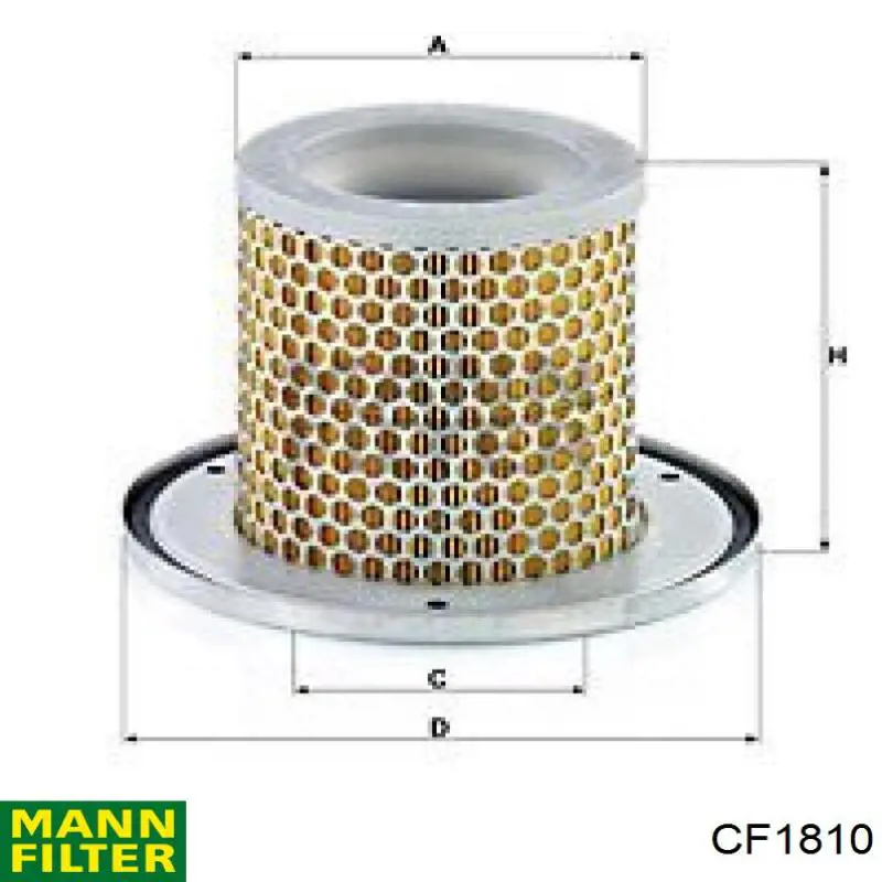 Фильтр воздушный насоса подачи вторичного воздуха CF1810 Mann-Filter