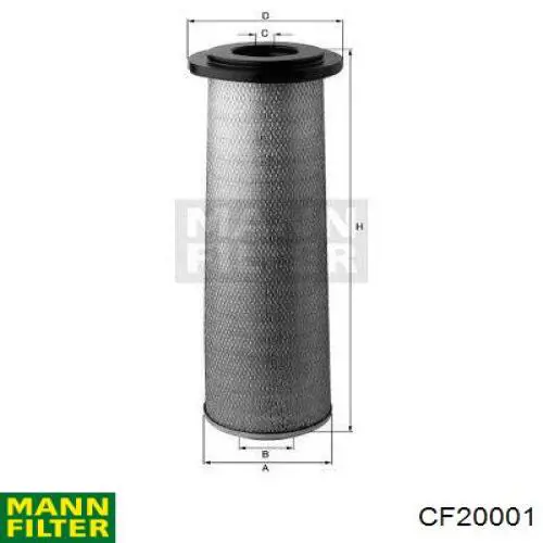CF20001 Mann-Filter воздушный фильтр
