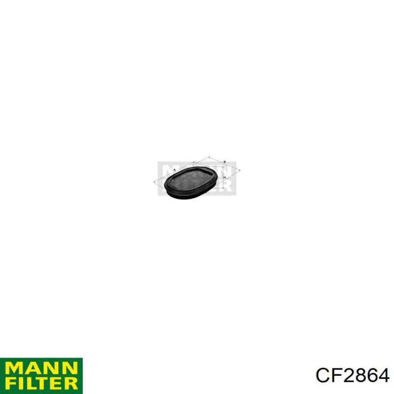 Фильтр воздушный насоса подачи вторичного воздуха Mann-Filter CF2864