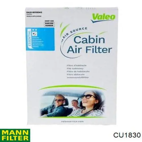 Фильтр воздушный отопителя Mann-Filter CU1830 цена, от 8.17 USD