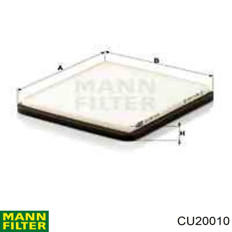Filtro de habitáculo CU20010 Mann-Filter