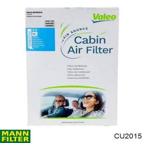 Фильтр салона CU2015 Mann-Filter