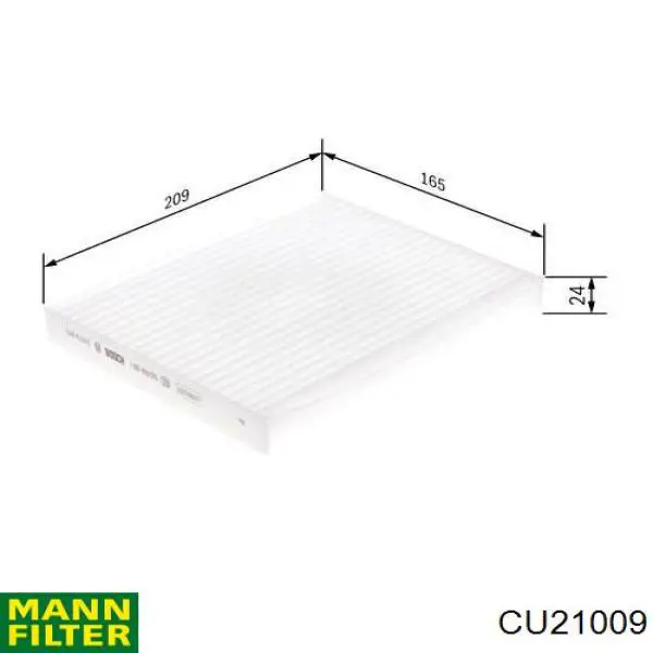 Фильтр воздушный отопителя Mann-Filter CU21009 цена, от 14.14 USD