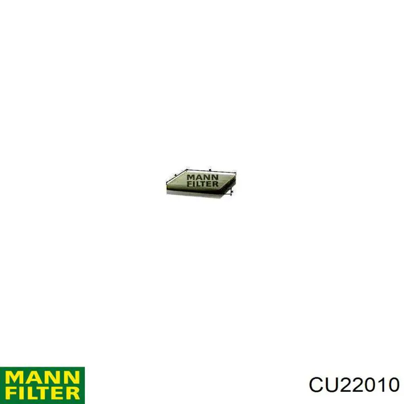 Фильтр воздушный отопителя Mann-Filter CU22010 цена, от 10.39 USD
